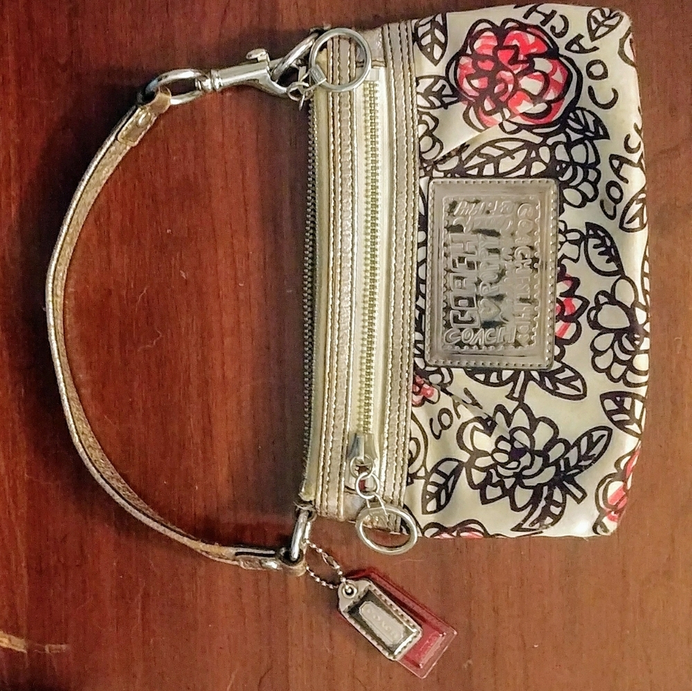 Coach Graffiti Poppy Wristlet